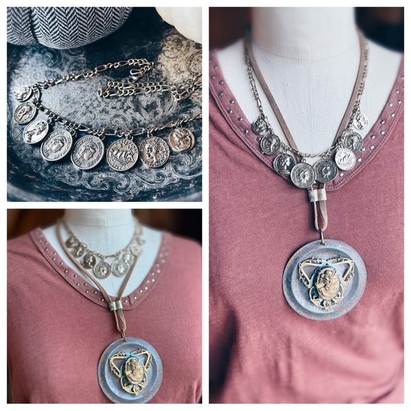 Necklace / Vintage Coin - Picture 2 of 10